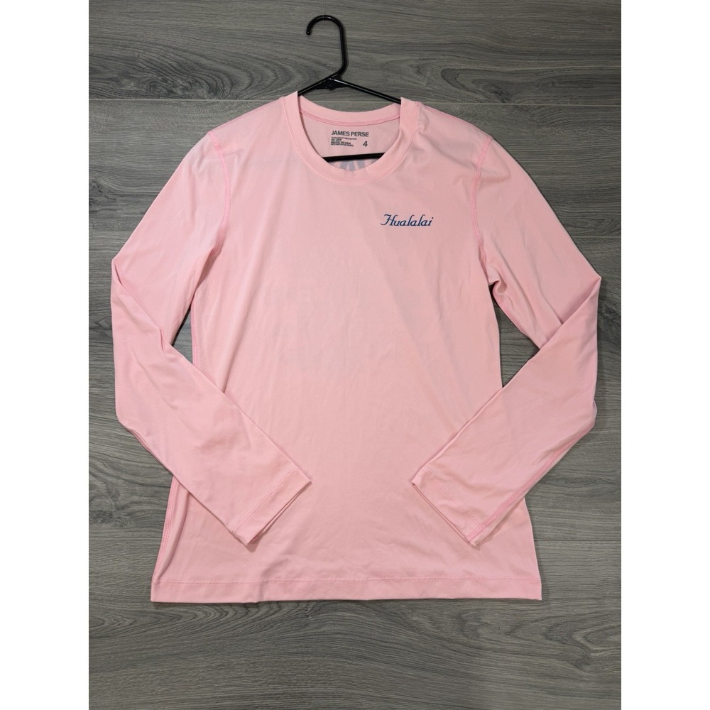 James Perse Long Sleeve Shirt Sz 4 Womens Hualalai Hawaii Surf Rash Guard Beach